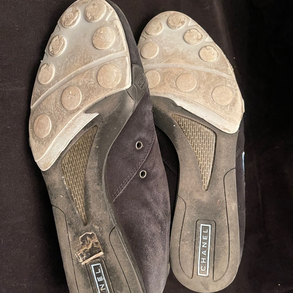 CHANEL Tie Zip Shoe Rare - Picture 9 of 12